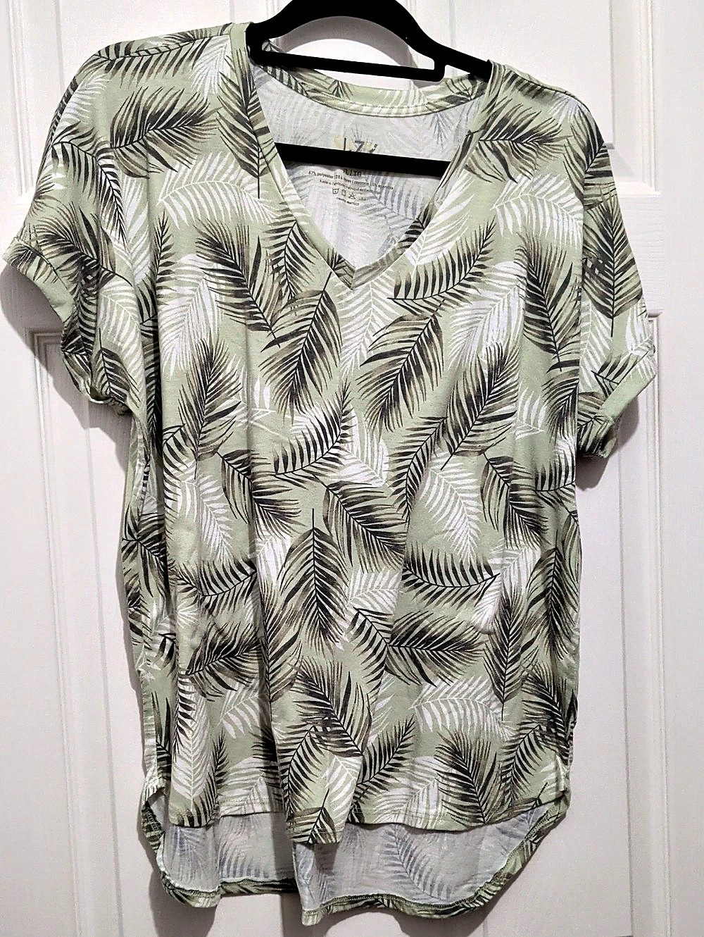 Leaf Print Short Sleeve